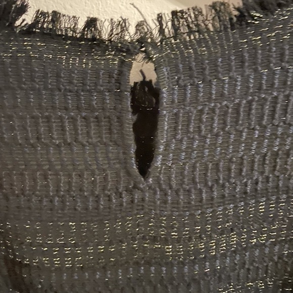 Zara Black Textured Dressy Top | 2 - Picture 5 of 6